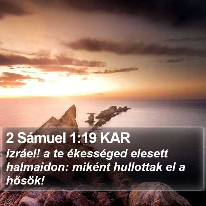 2 Sámuel 1:19 KAR Bible Study