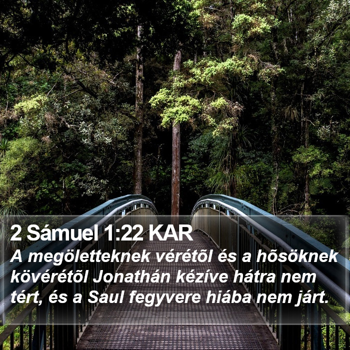 2 Sámuel 1:22 KAR Bible Study