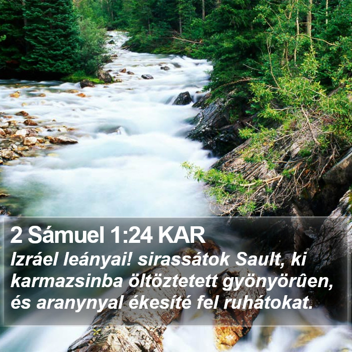 2 Sámuel 1:24 KAR Bible Study