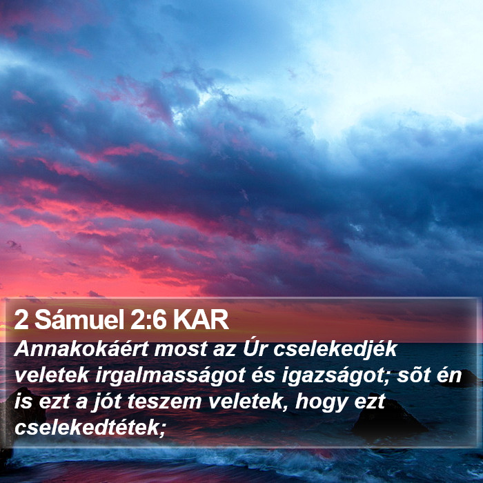 2 Sámuel 2:6 KAR Bible Study