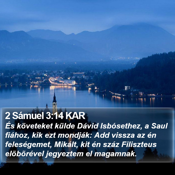 2 Sámuel 3:14 KAR Bible Study