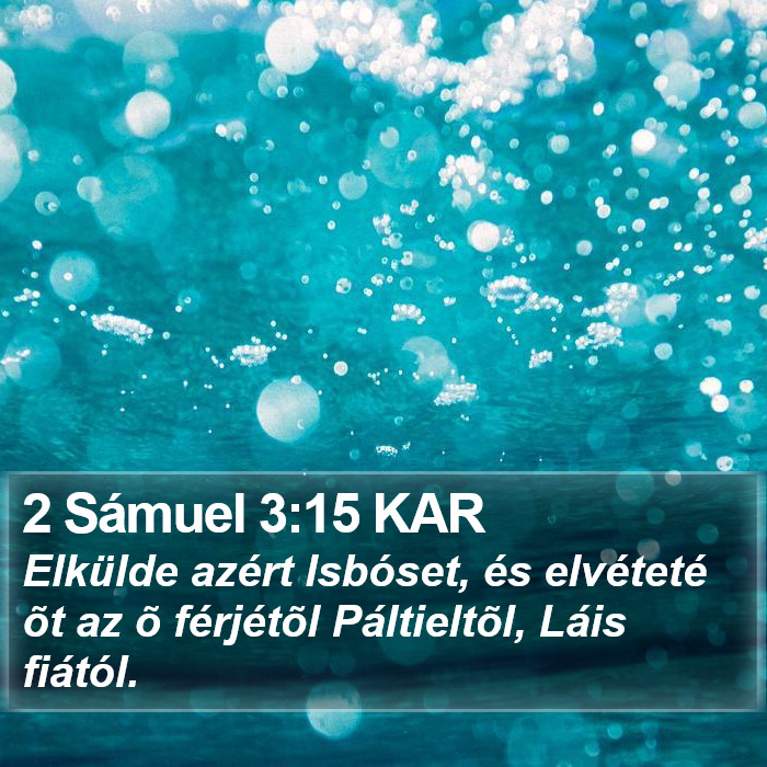 2 Sámuel 3:15 KAR Bible Study