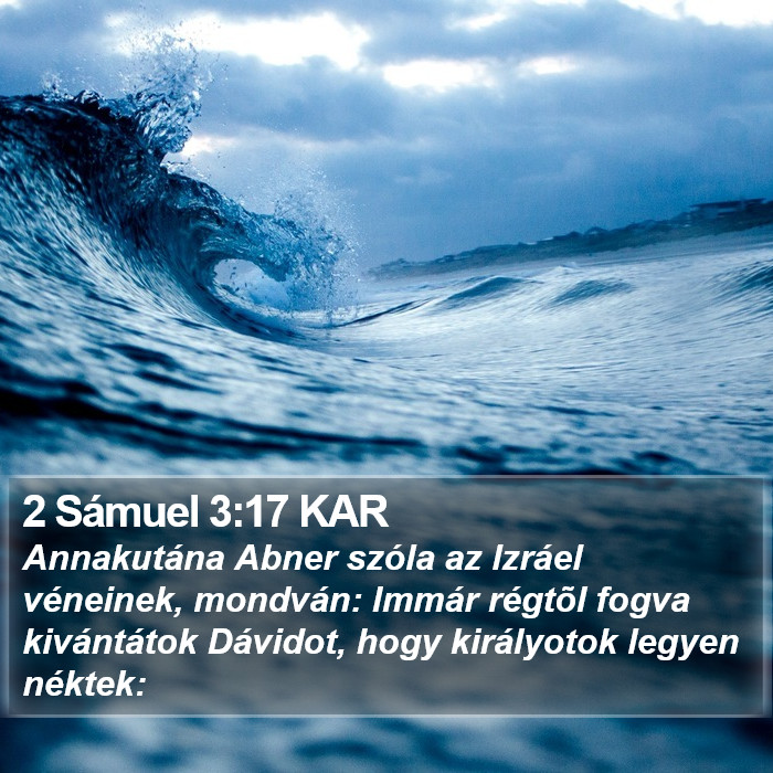 2 Sámuel 3:17 KAR Bible Study