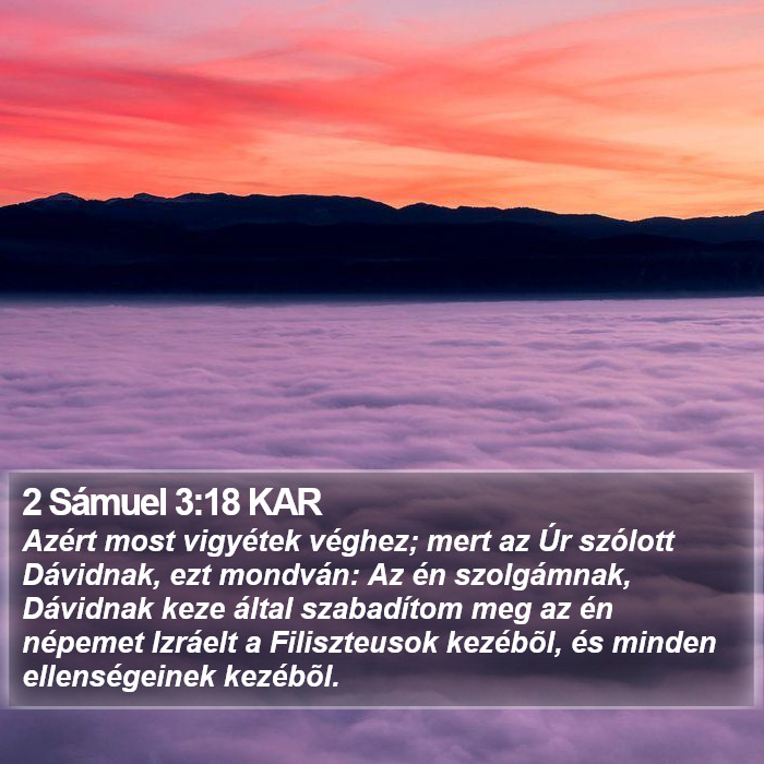 2 Sámuel 3:18 KAR Bible Study