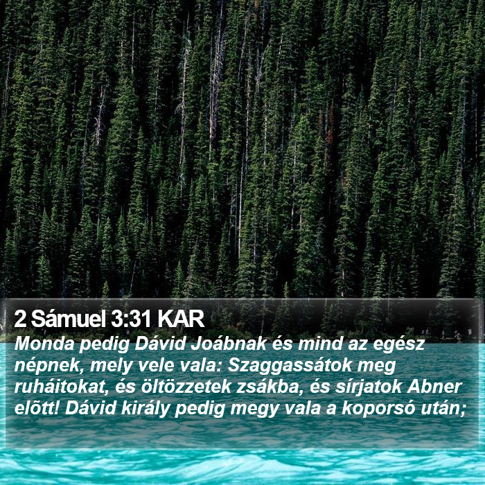 2 Sámuel 3:31 KAR Bible Study