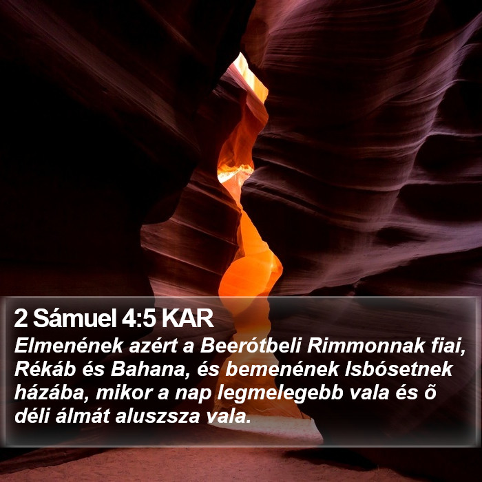 2 Sámuel 4:5 KAR Bible Study