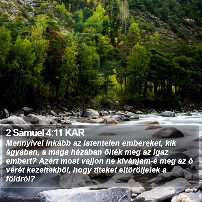 2 Sámuel 4:11 KAR Bible Study