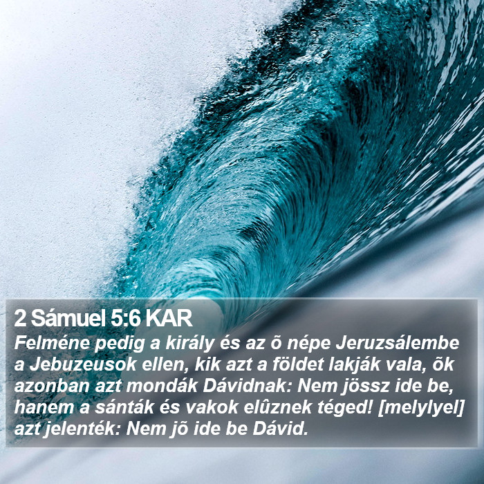 2 Sámuel 5:6 KAR Bible Study