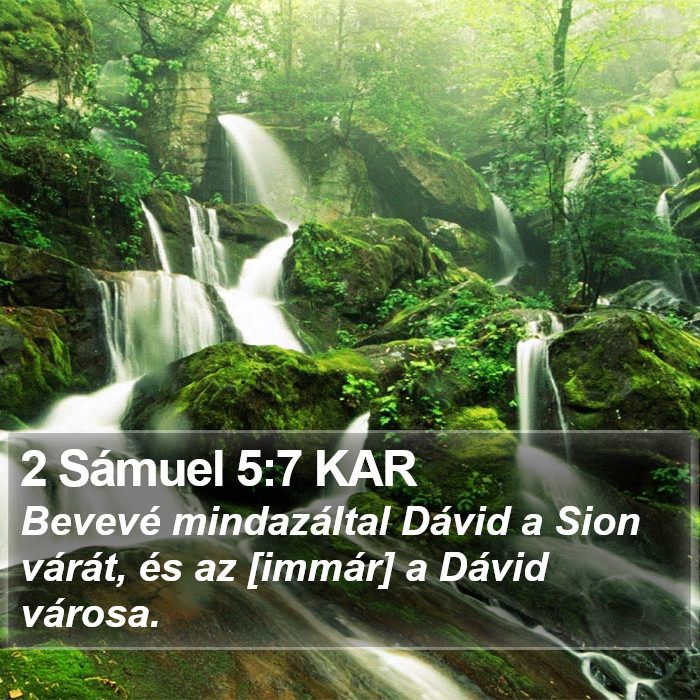 2 Sámuel 5:7 KAR Bible Study