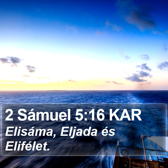 2 Sámuel 5:16 KAR Bible Study