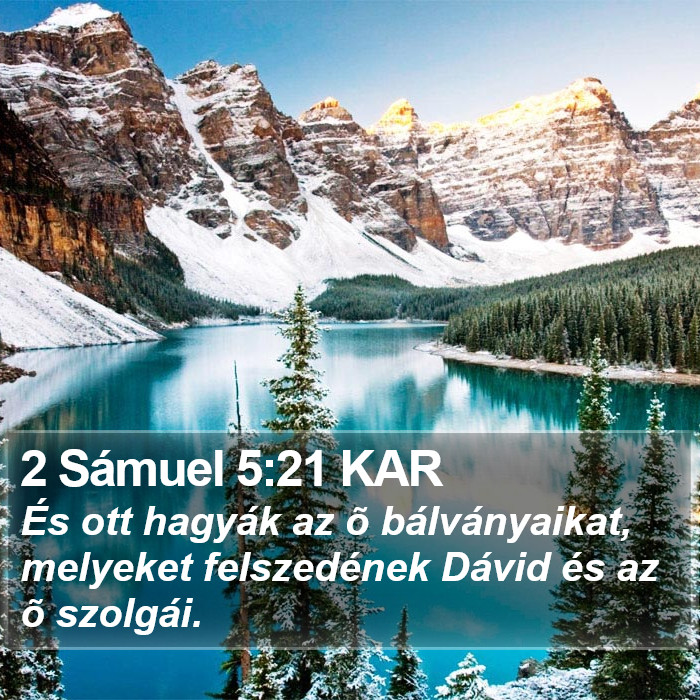 2 Sámuel 5:21 KAR Bible Study