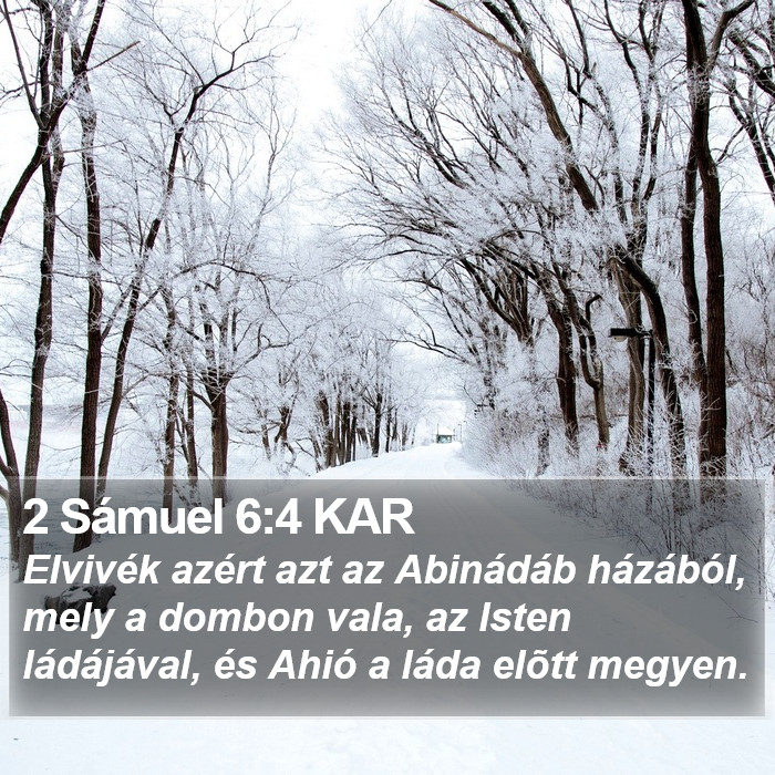 2 Sámuel 6:4 KAR Bible Study