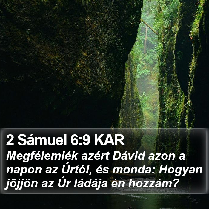 2 Sámuel 6:9 KAR Bible Study