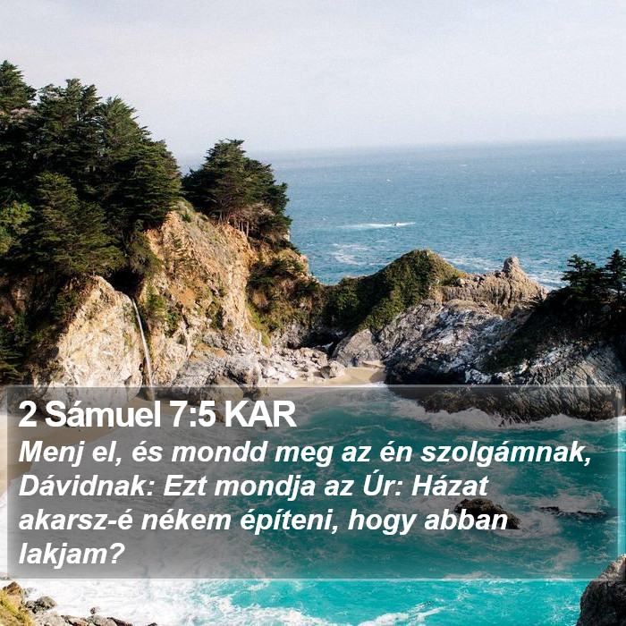 2 Sámuel 7:5 KAR Bible Study