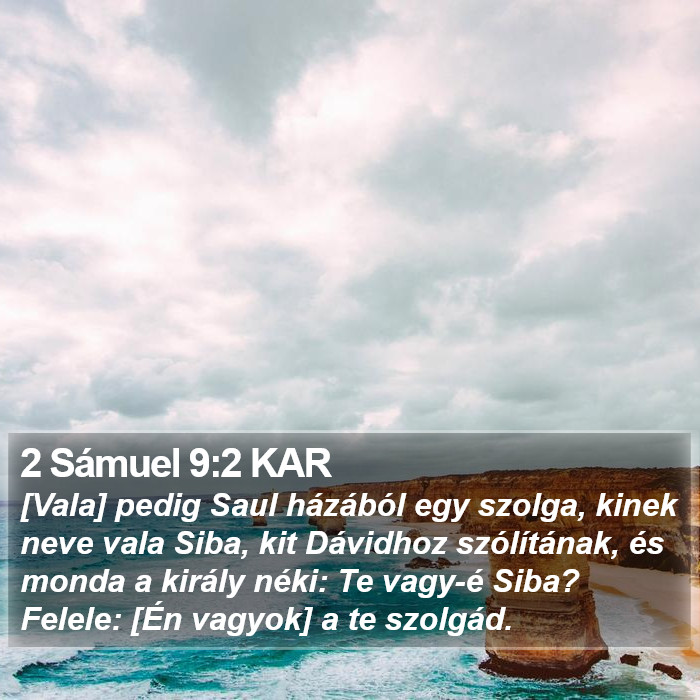 2 Sámuel 9:2 KAR Bible Study