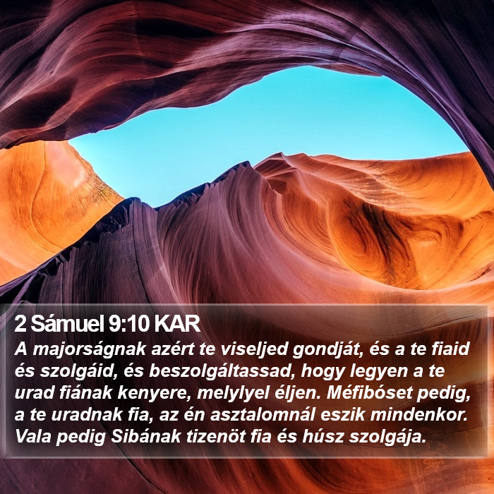 2 Sámuel 9:10 KAR Bible Study