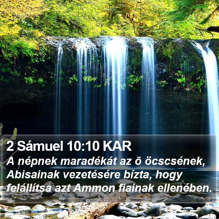 2 Sámuel 10:10 KAR Bible Study