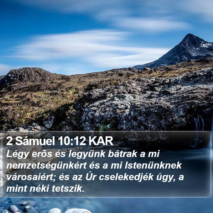 2 Sámuel 10:12 KAR Bible Study