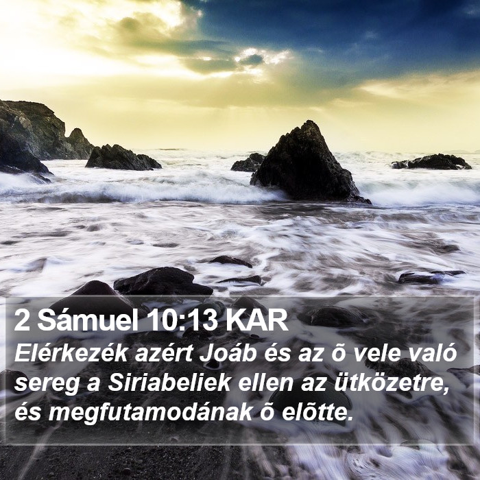 2 Sámuel 10:13 KAR Bible Study