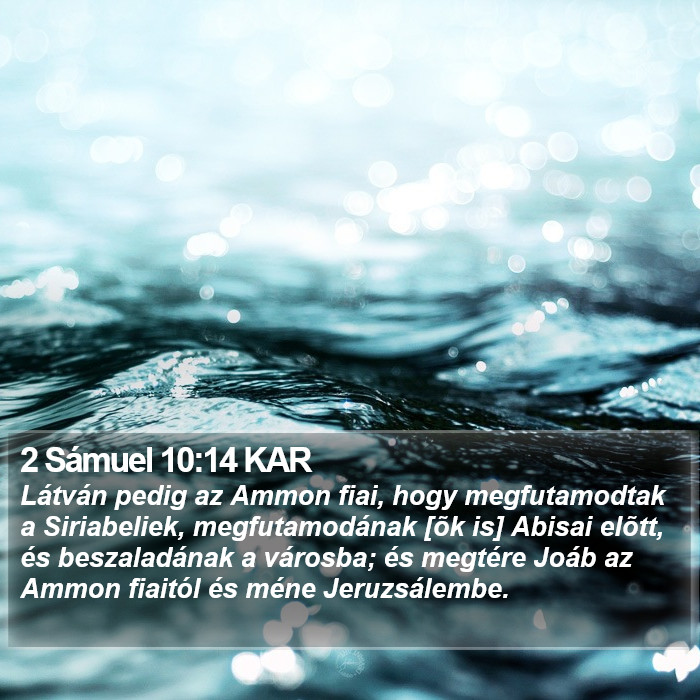 2 Sámuel 10:14 KAR Bible Study