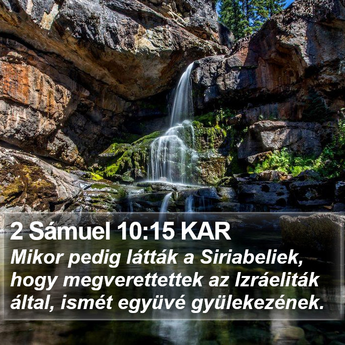 2 Sámuel 10:15 KAR Bible Study