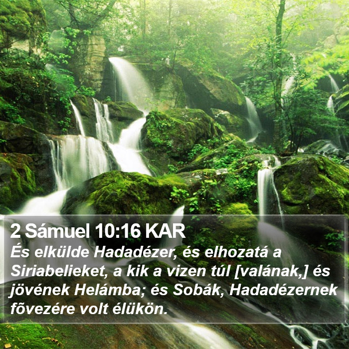 2 Sámuel 10:16 KAR Bible Study