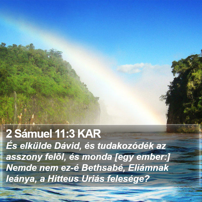 2 Sámuel 11:3 KAR Bible Study