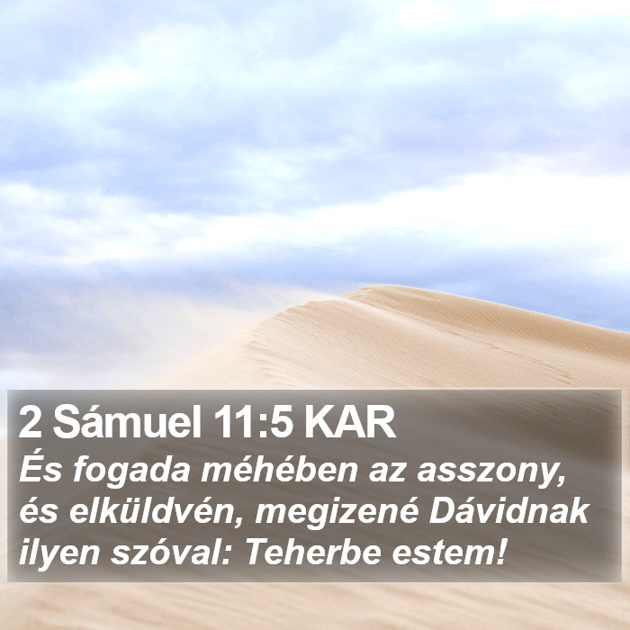 2 Sámuel 11:5 KAR Bible Study