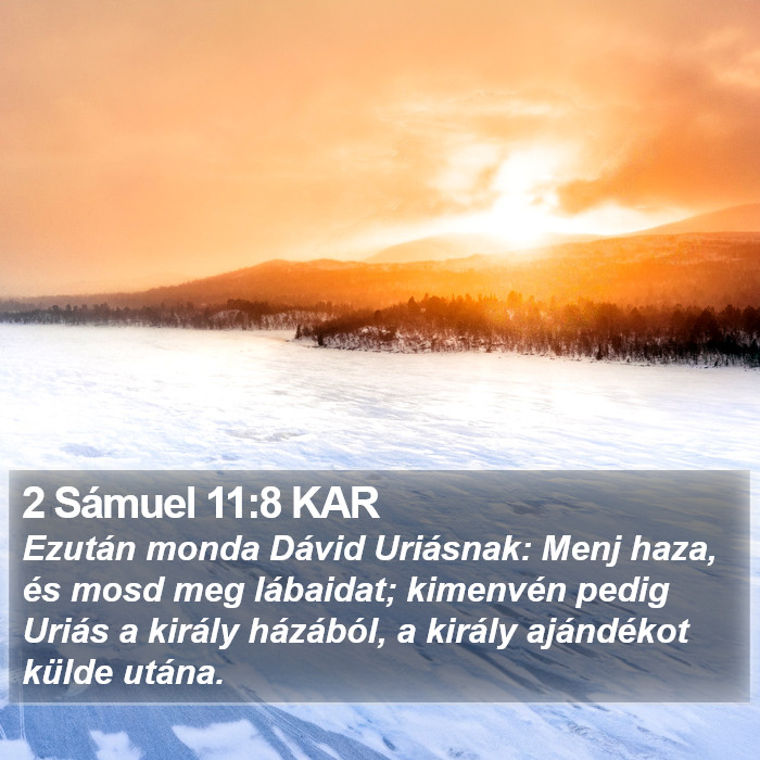 2 Sámuel 11:8 KAR Bible Study