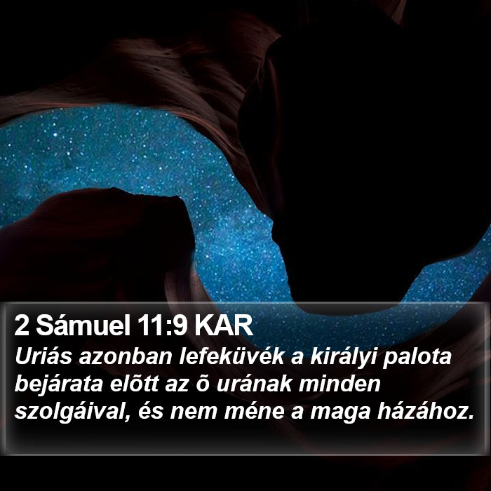 2 Sámuel 11:9 KAR Bible Study