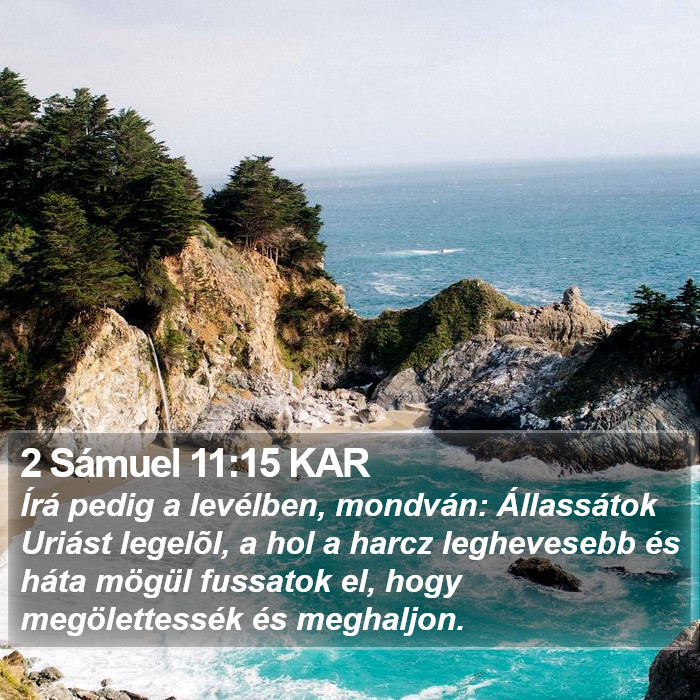 2 Sámuel 11:15 KAR Bible Study