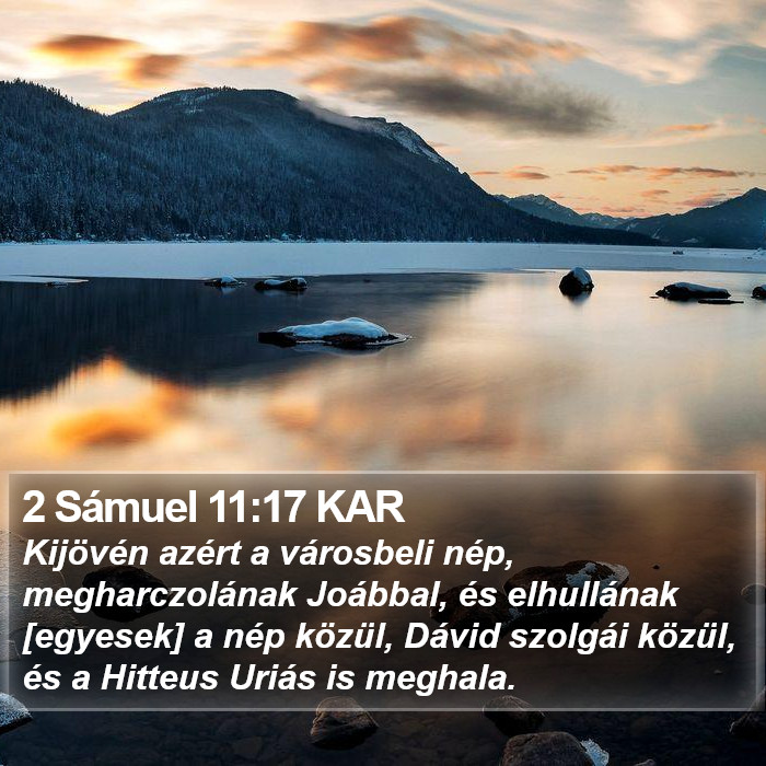 2 Sámuel 11:17 KAR Bible Study