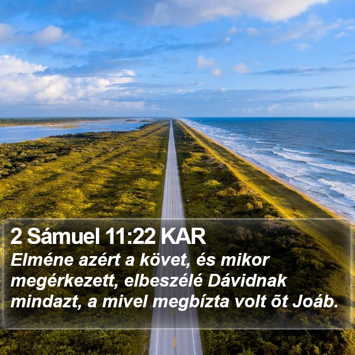 2 Sámuel 11:22 KAR Bible Study