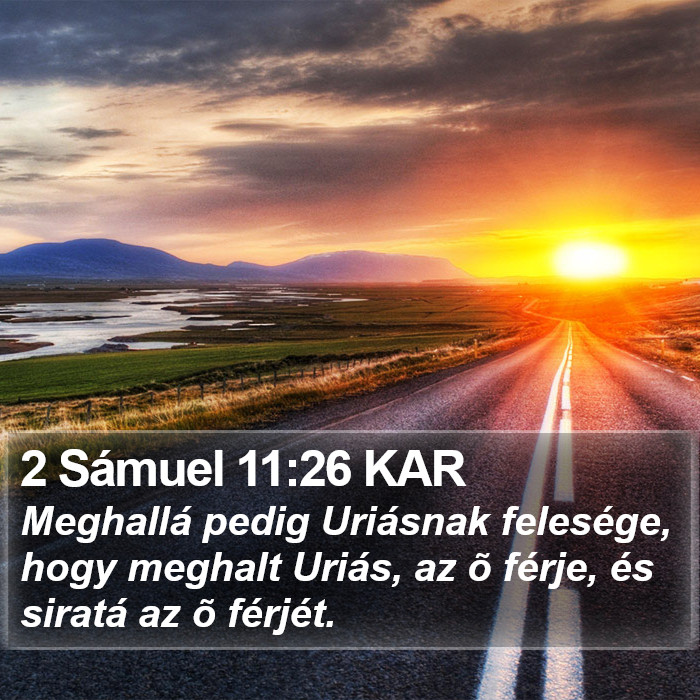 2 Sámuel 11:26 KAR Bible Study