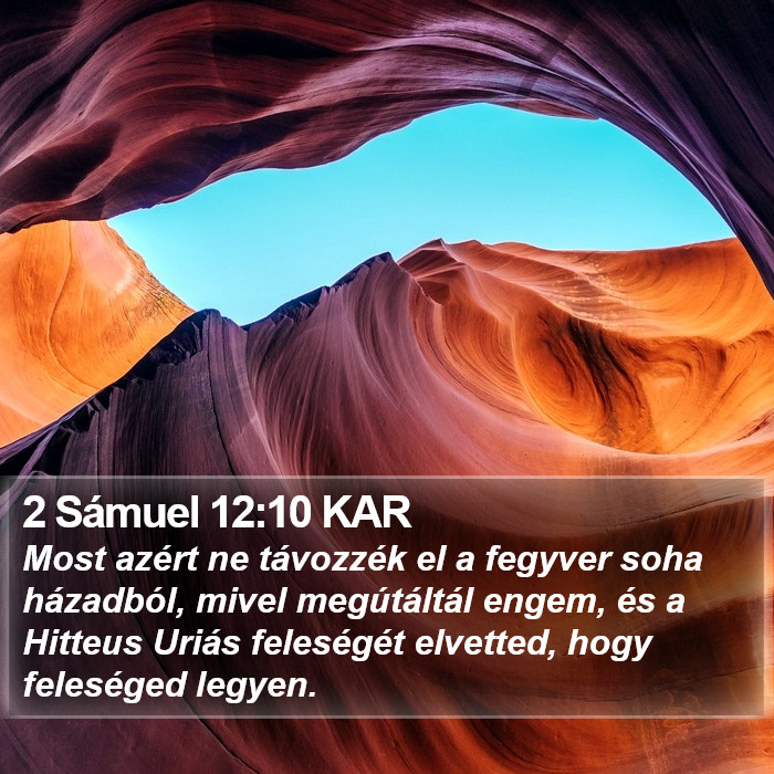 2 Sámuel 12:10 KAR Bible Study