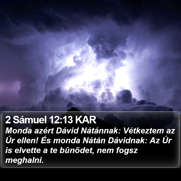 2 Sámuel 12:13 KAR Bible Study