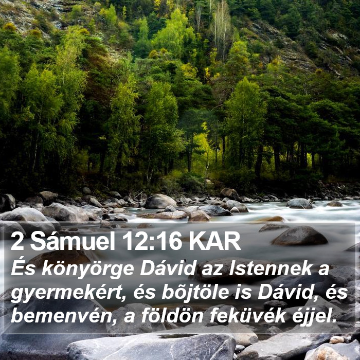 2 Sámuel 12:16 KAR Bible Study