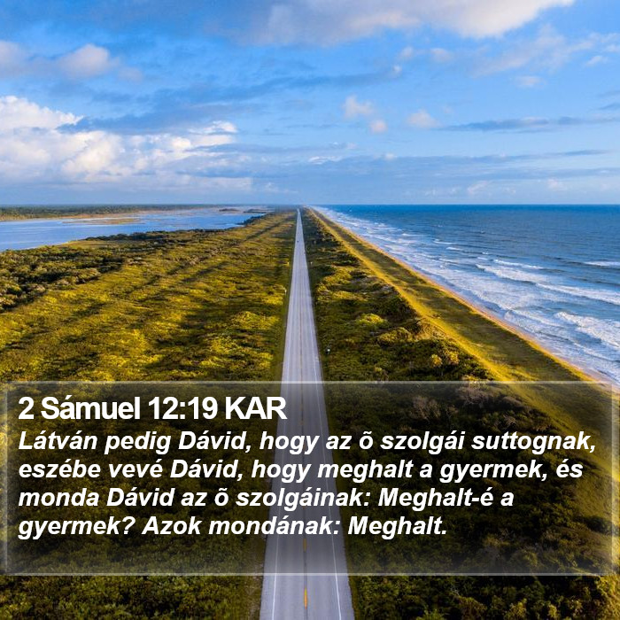 2 Sámuel 12:19 KAR Bible Study