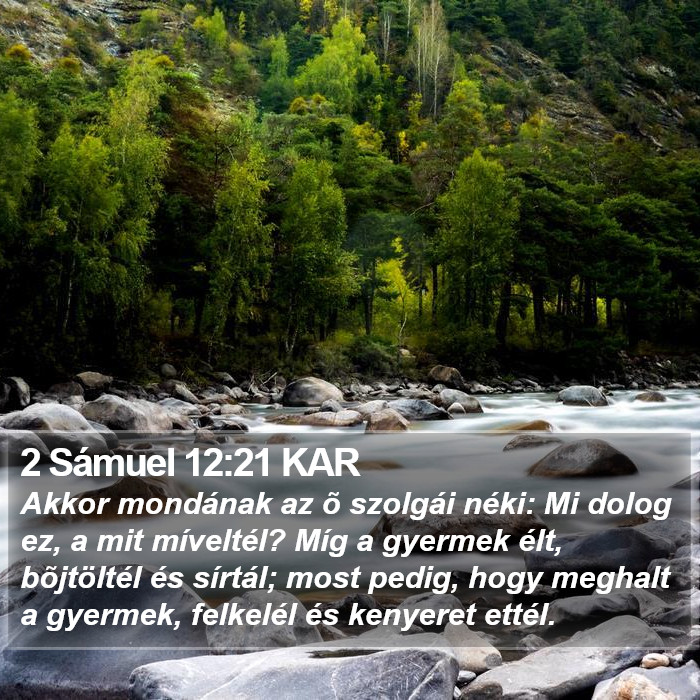 2 Sámuel 12:21 KAR Bible Study