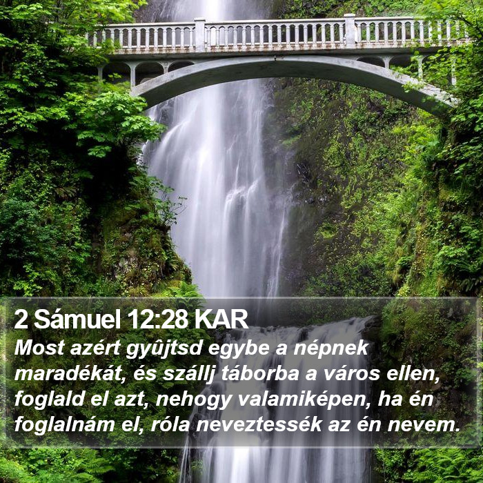 2 Sámuel 12:28 KAR Bible Study