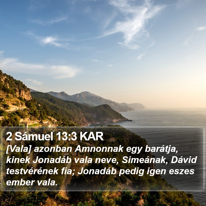 2 Sámuel 13:3 KAR Bible Study