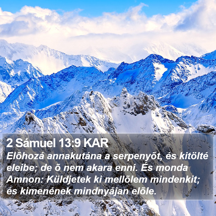 2 Sámuel 13:9 KAR Bible Study