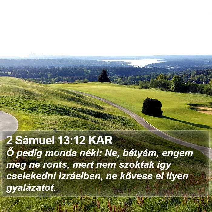 2 Sámuel 13:12 KAR Bible Study