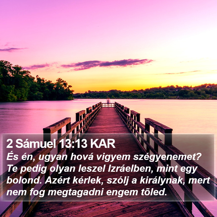 2 Sámuel 13:13 KAR Bible Study