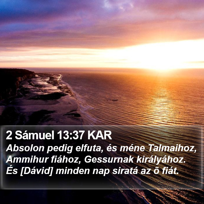 2 Sámuel 13:37 KAR Bible Study