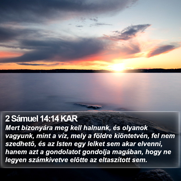 2 Sámuel 14:14 KAR Bible Study