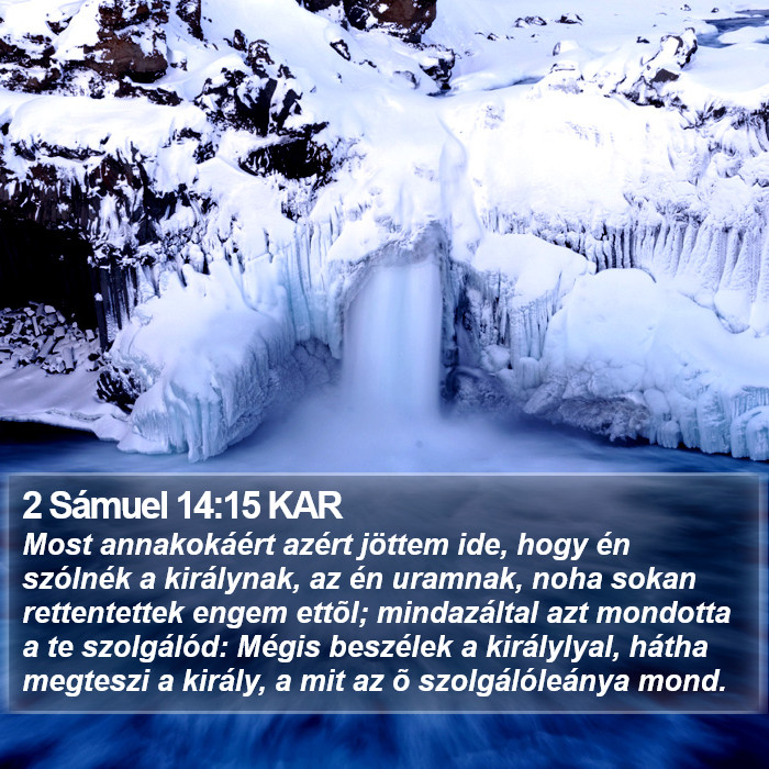 2 Sámuel 14:15 KAR Bible Study