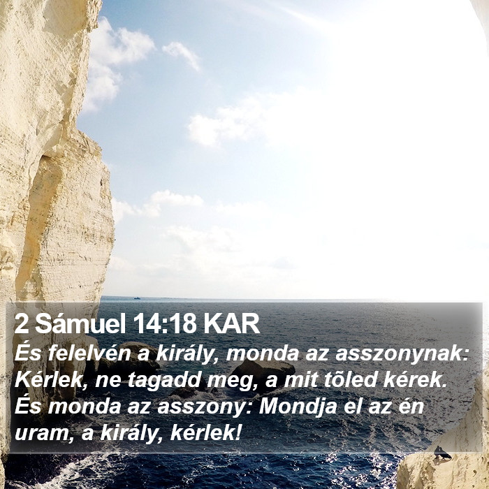 2 Sámuel 14:18 KAR Bible Study