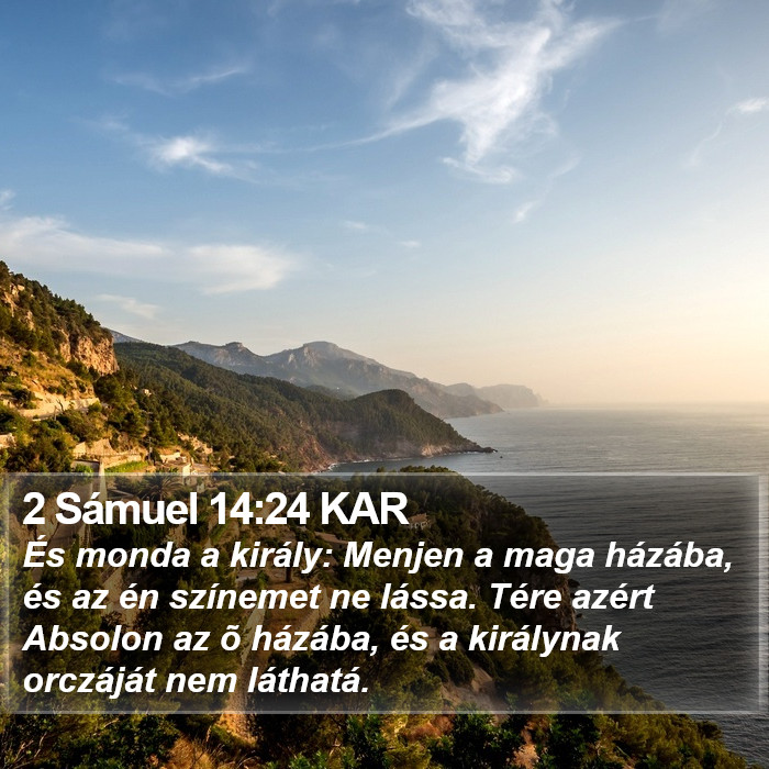 2 Sámuel 14:24 KAR Bible Study