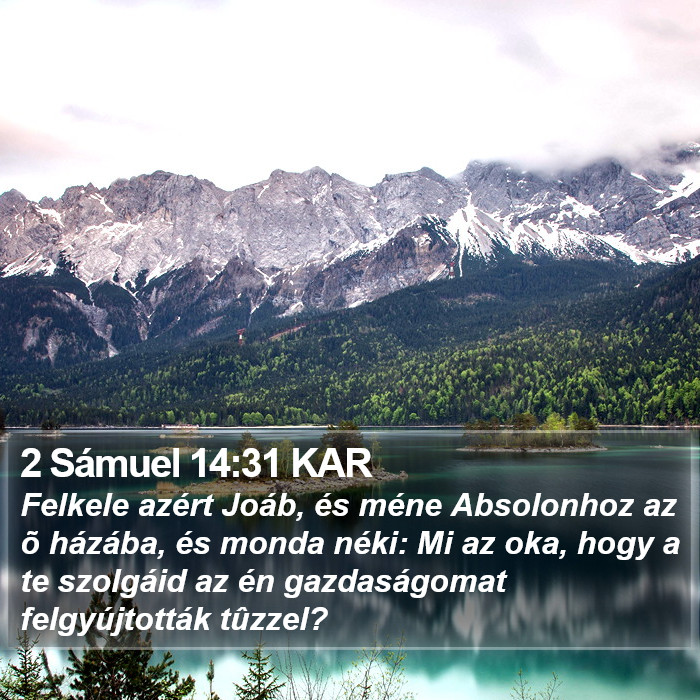 2 Sámuel 14:31 KAR Bible Study